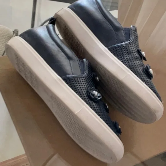 Caslon Blue Slip-On Sneakers with Heart Details - Picture 2 of 5